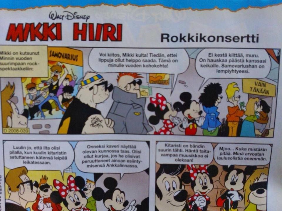 Stratovarius sind Ehrengäste in finnischem Donald-Duck-Heft