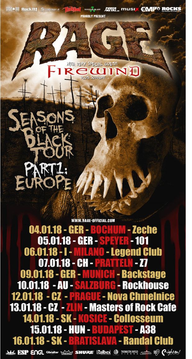 Rage: Erster "Seasons Of The Black"-Albumtrailer und Tourdaten sind online