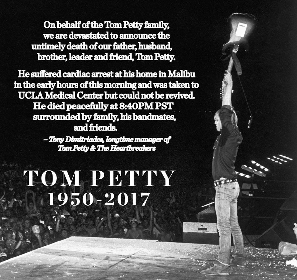 Tom Petty: Rock- und Metalszene trauert um den verstorbenen Musiker