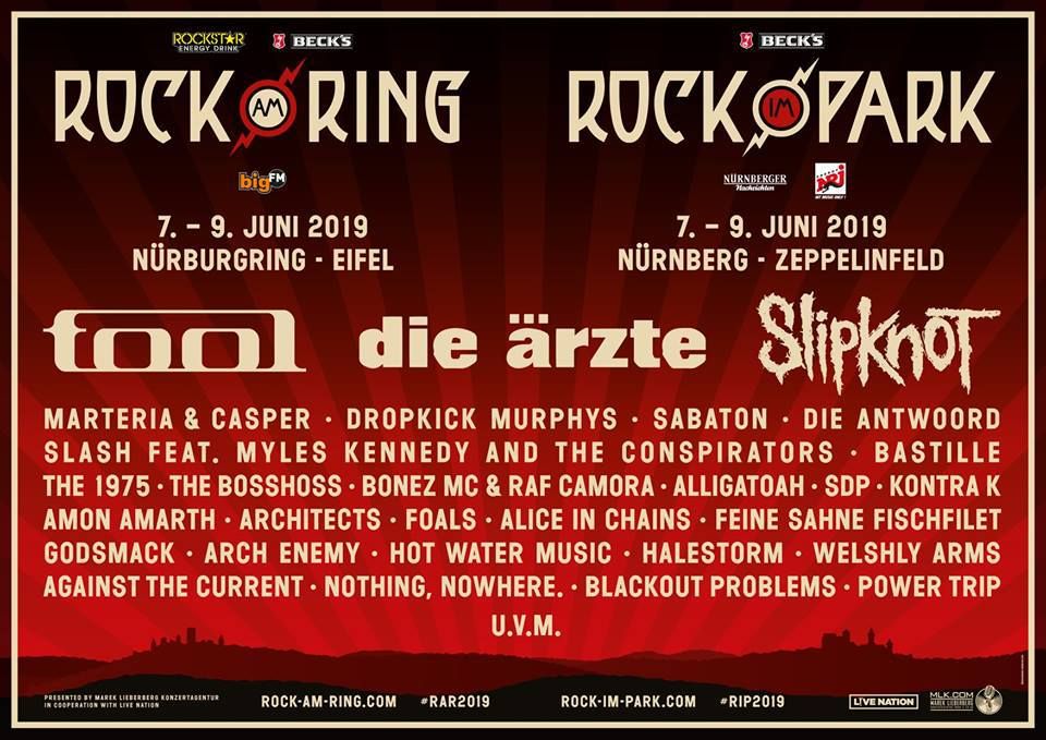 Rock am Ring: Tool und Slipknot als Headliner bestätigt