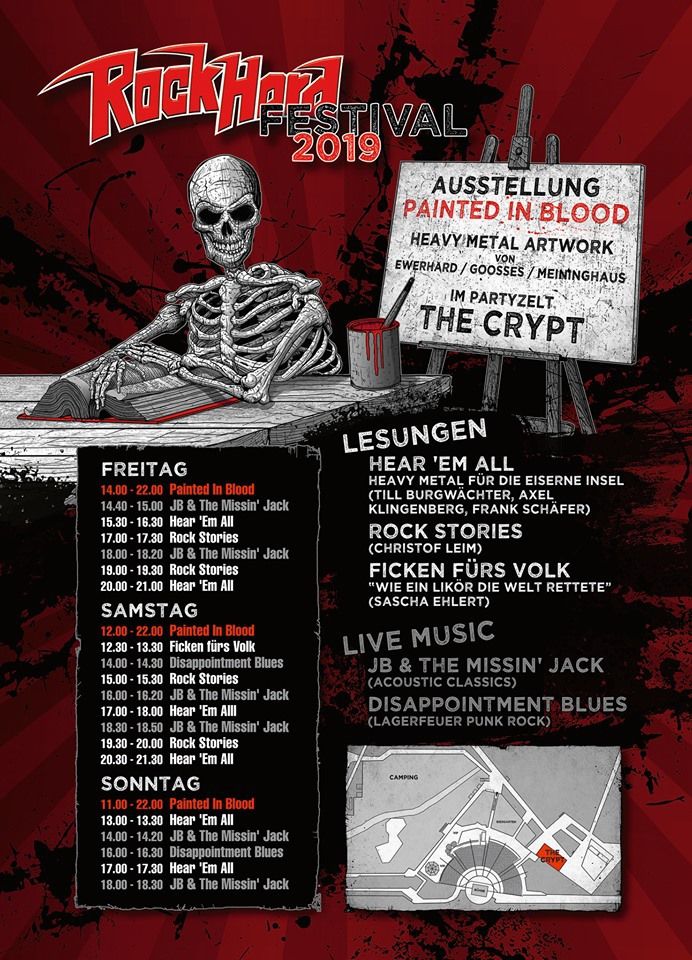 Ausbau des Programms in "The Crypt" zum Rock Hard Festival 2019