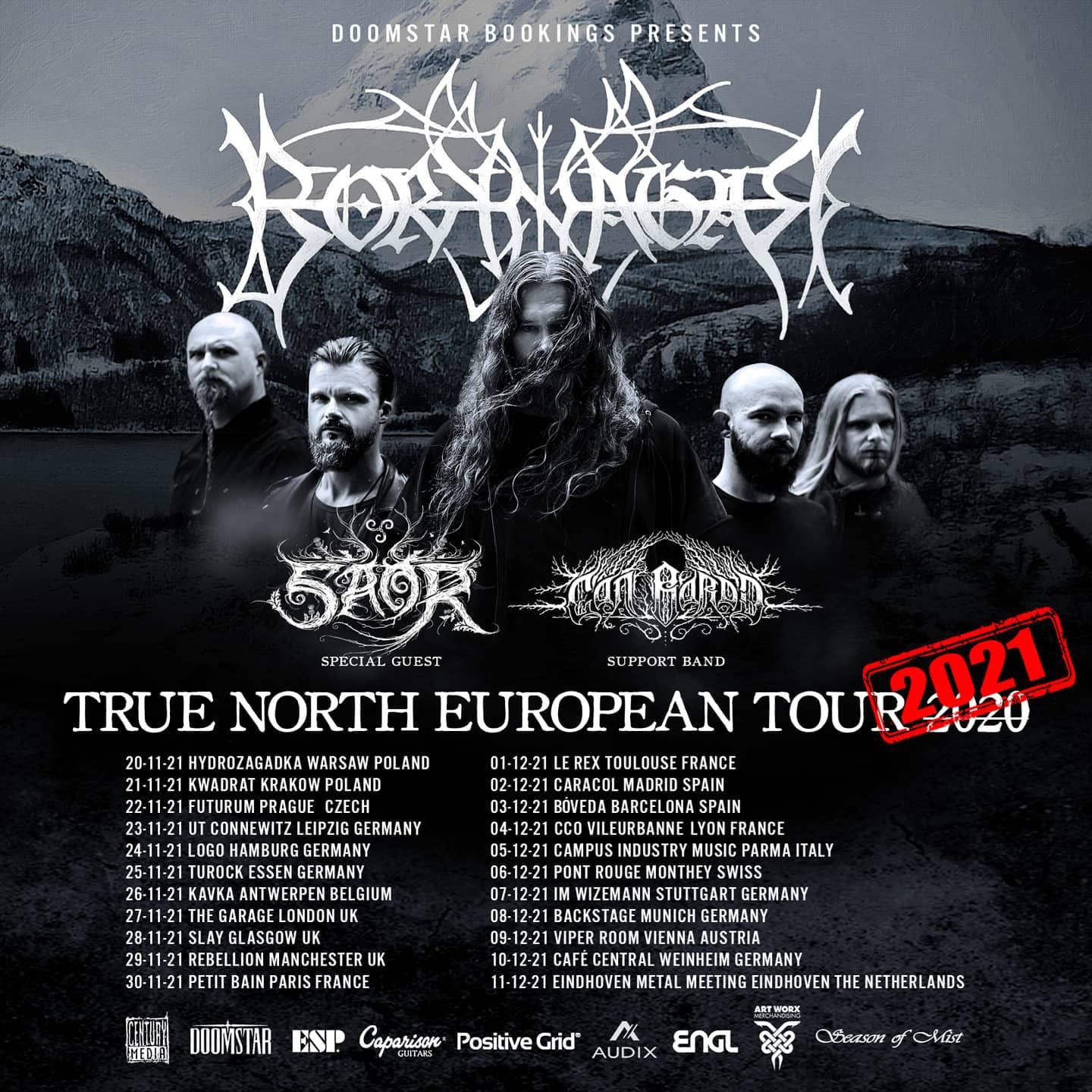"True North"-Europatour auf November/Dezember 2021 verschoben