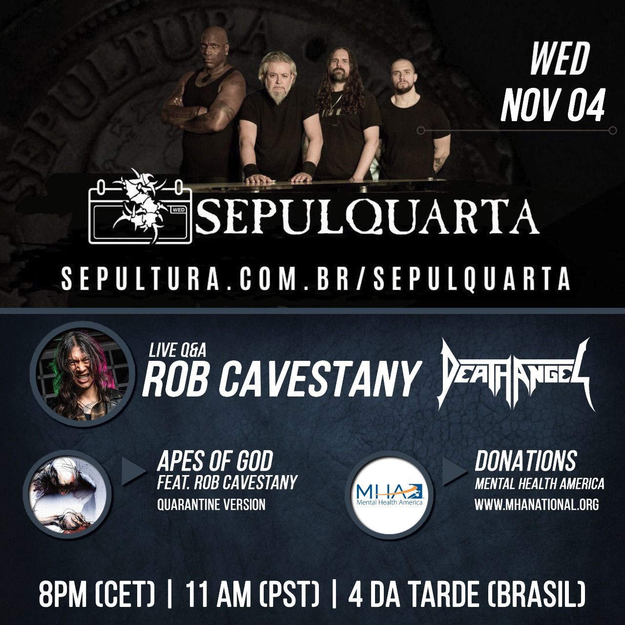 Rob Cavestany zu Gast in neuer "SepulQuarta"-Episode