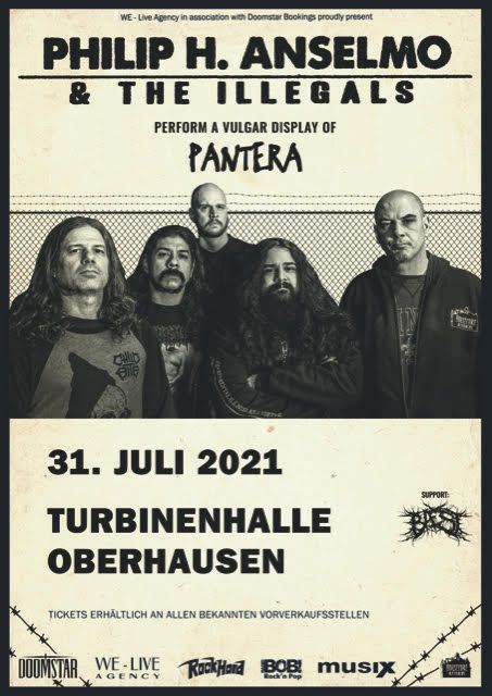 "A Vulgar Display Of Pantera"-Deutschlandkonzert für 2021 angekündigt