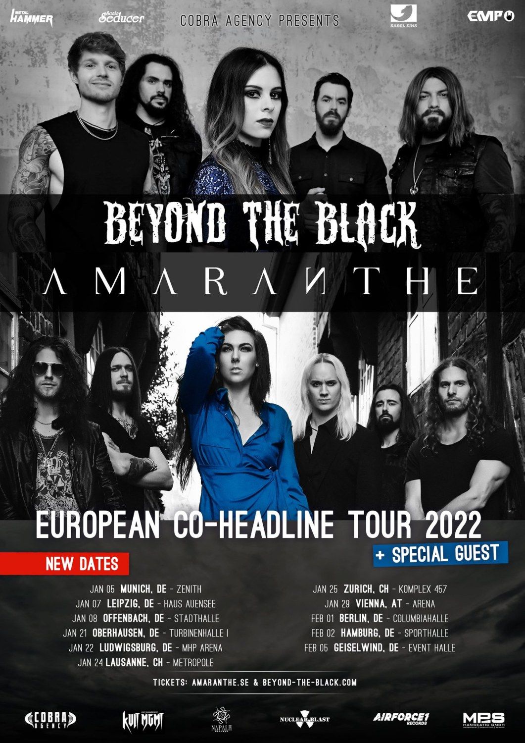 Co-Headliner-Tour in Europa von 2021 auf 2022 verschoben