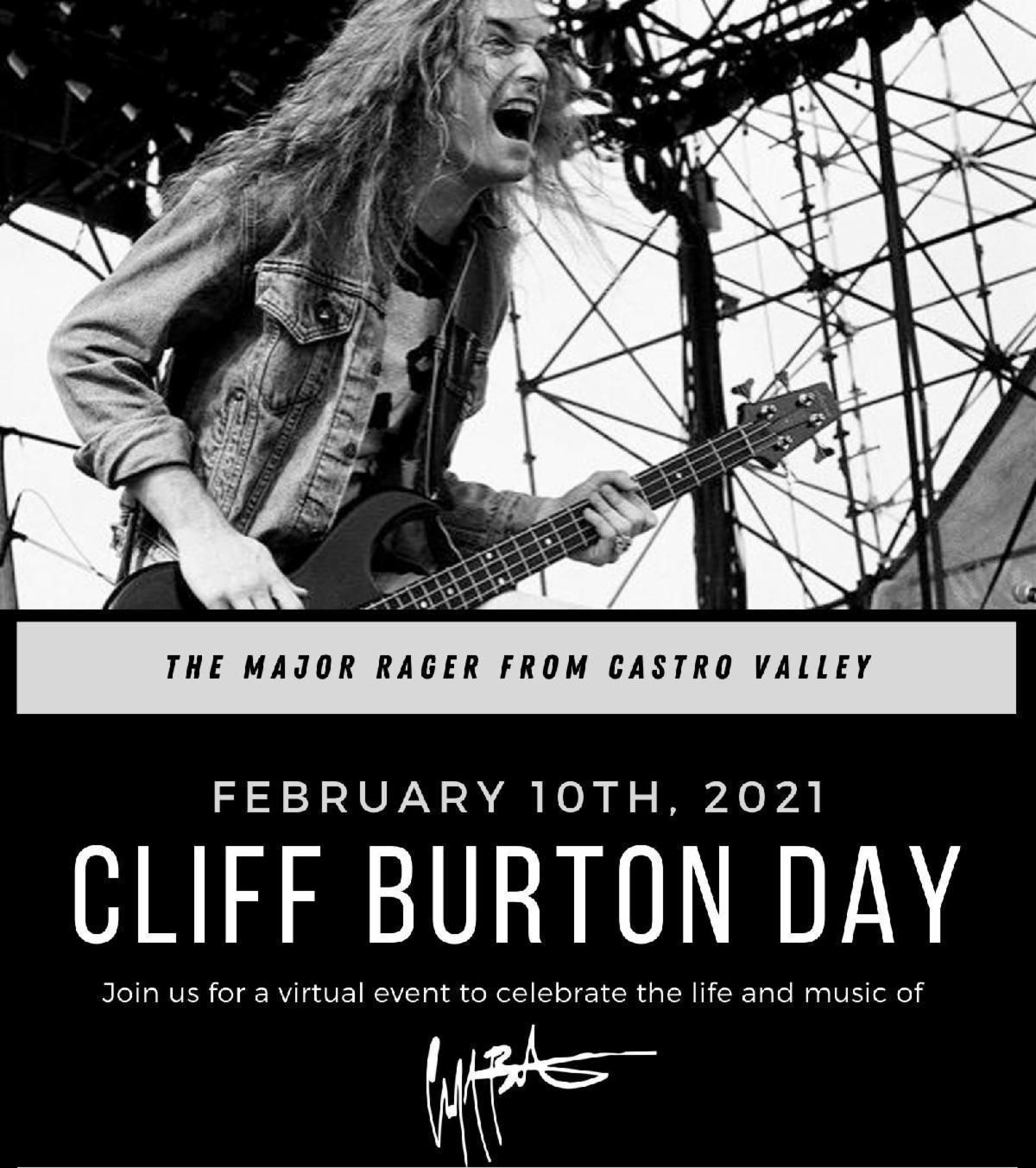 "Cliff Burton Day"-Streaming-Event am 11. Februar