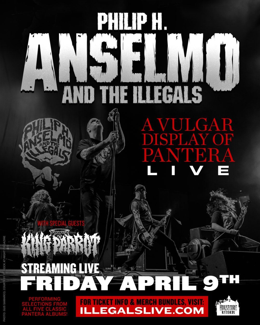 "A Vulgar Display Of Pantera - Live"-Stream am 10. April