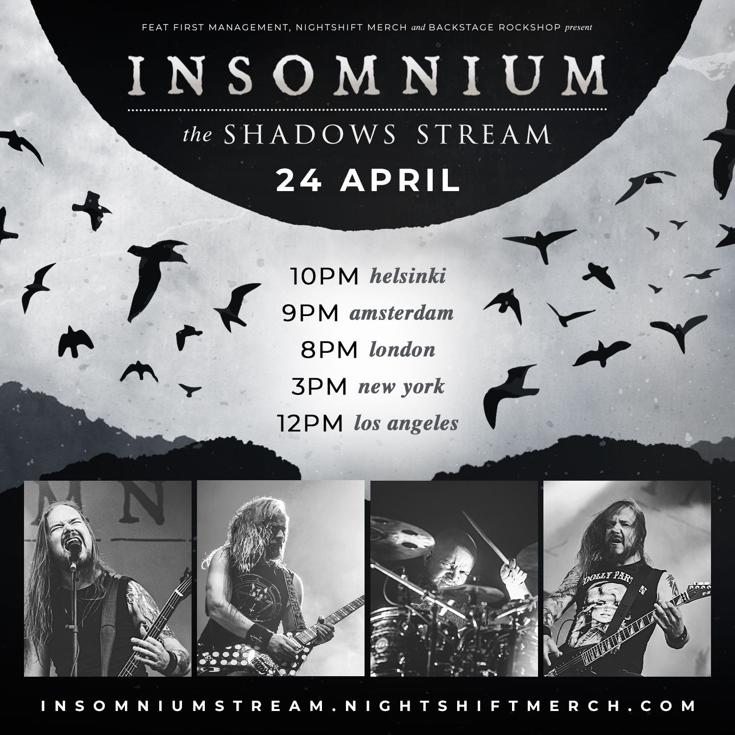 "The Shadows Stream" findet am 24. April statt