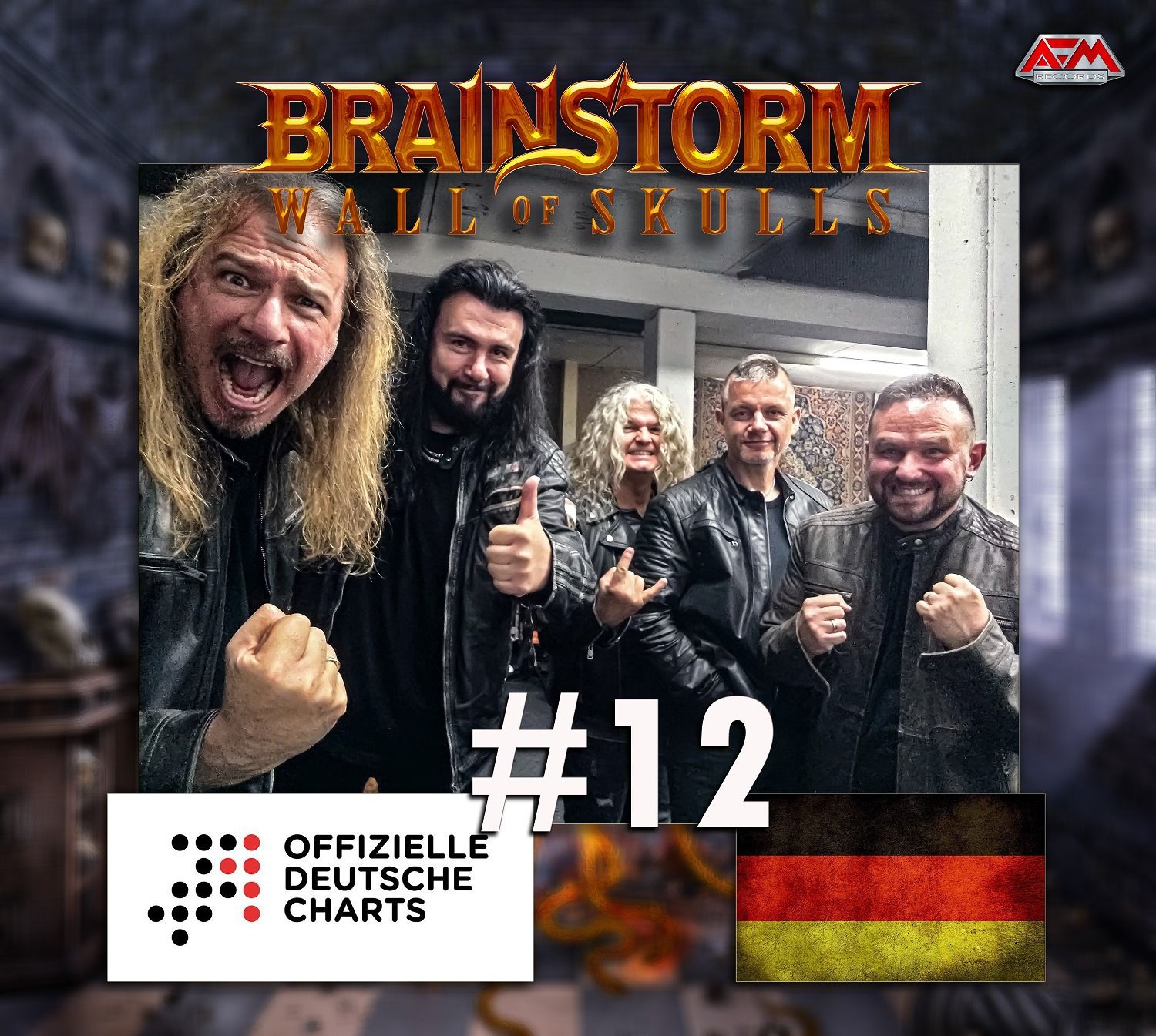 "Wall Of Skulls" entert Platz #12 der deutschen Albumcharts