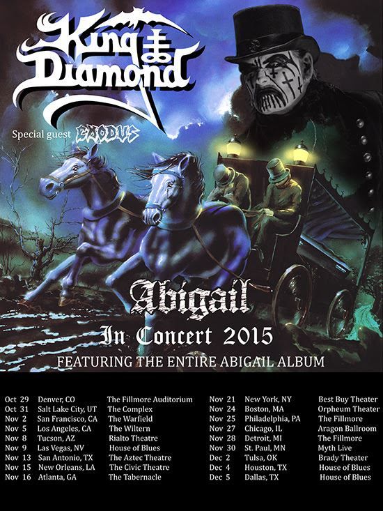 King Diamond filmen "Abigail In Concert"-Tour für DVD