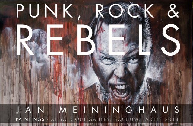 Coverzeichner Jan Meininghaus eröffnet Ausstellung "Punk, Rock & Rebels" in Sold Out Gallery