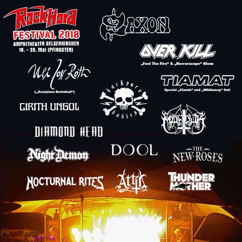 Rock Hard Festival 2018: Overkill, Nocturnal Rites, Dool & Thundermother bestätigt