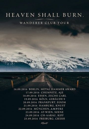 Heaven Shall Burn kündigen "Wanderer"-Clubtour für September an