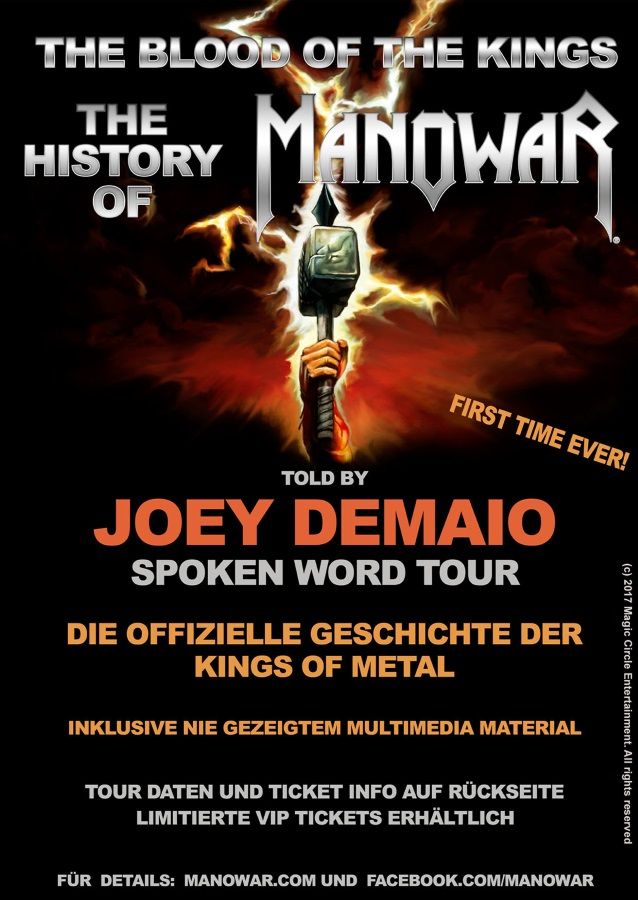 Manowar: Joey DeMaio geht 2019 auf "The Blood Of The Kings"-Spoken-Word-Tour