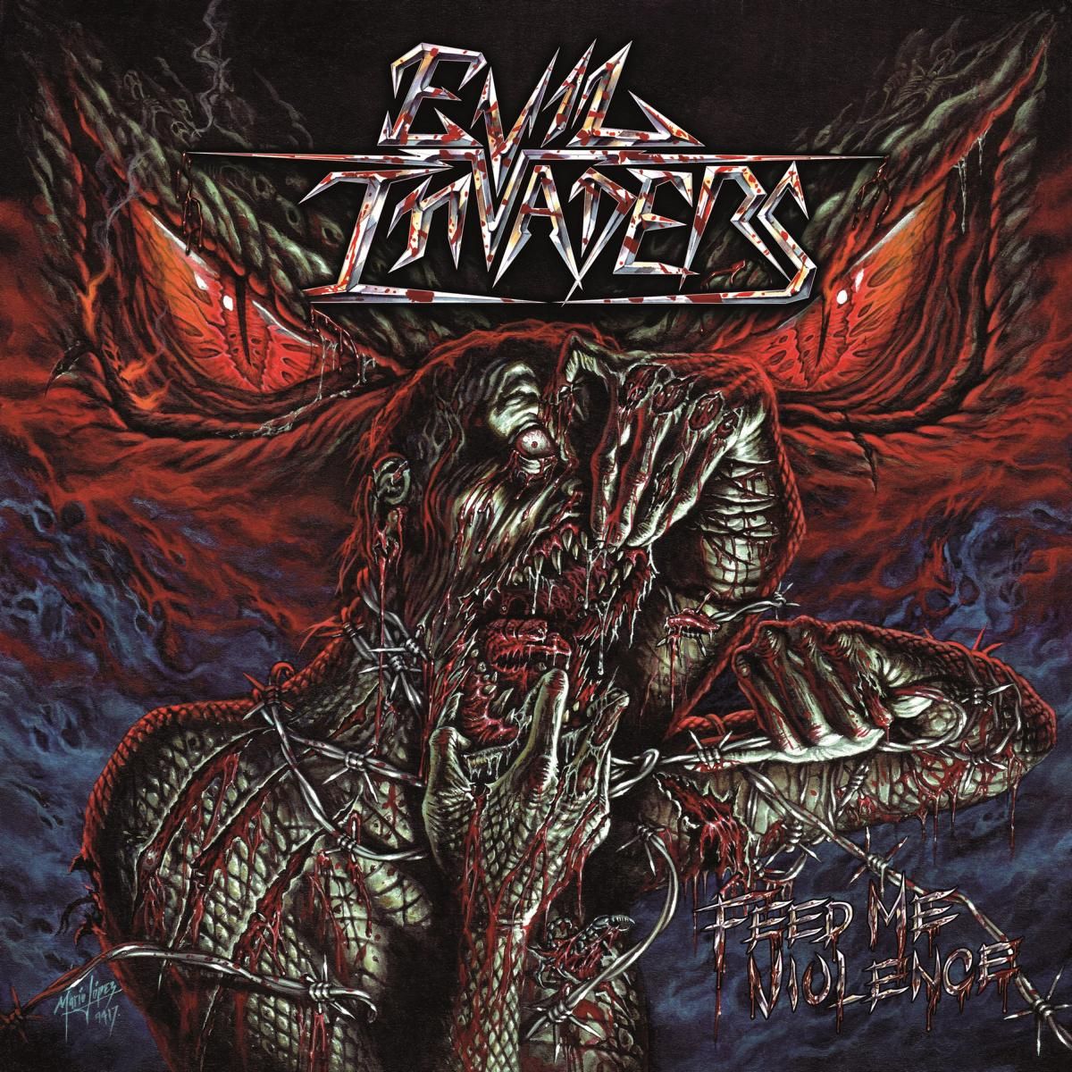Evil Invaders: "Feed Me Violence"-Tracklist und Cover-Artwork veröffentlicht