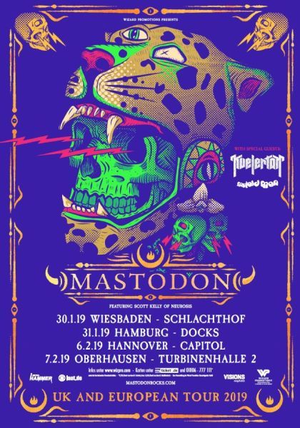 Mastodon gehen mit Kvelertak und Mutoid Man auf Europatour