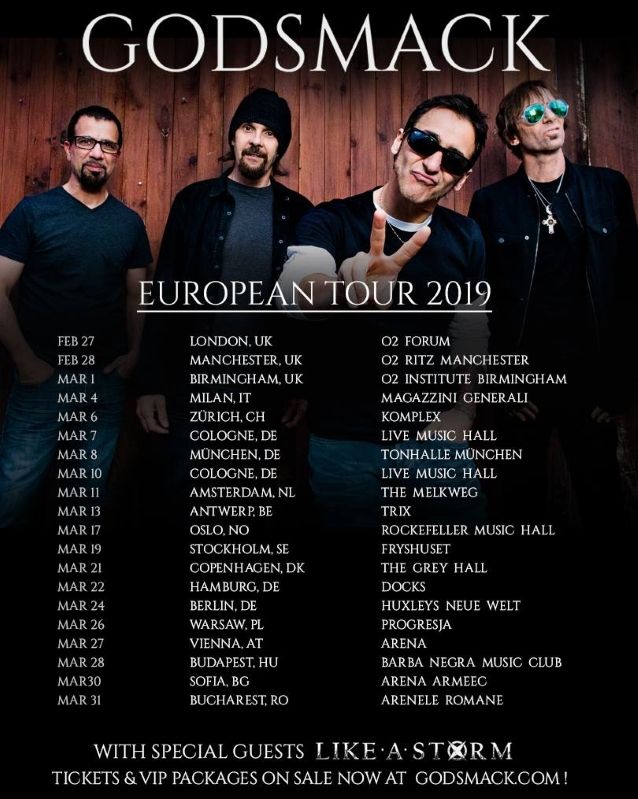 Godsmack geben neue Europa-Tourdaten bekannt