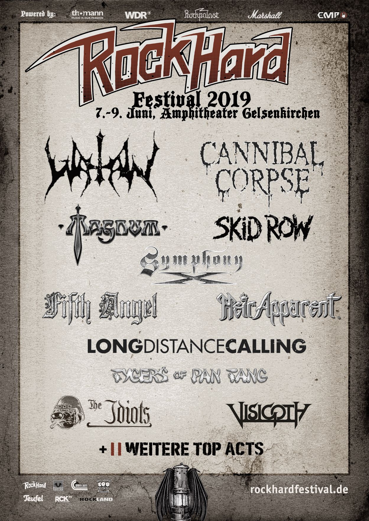 Rock Hard Festival 2019: Watain und Magnum bestätigt