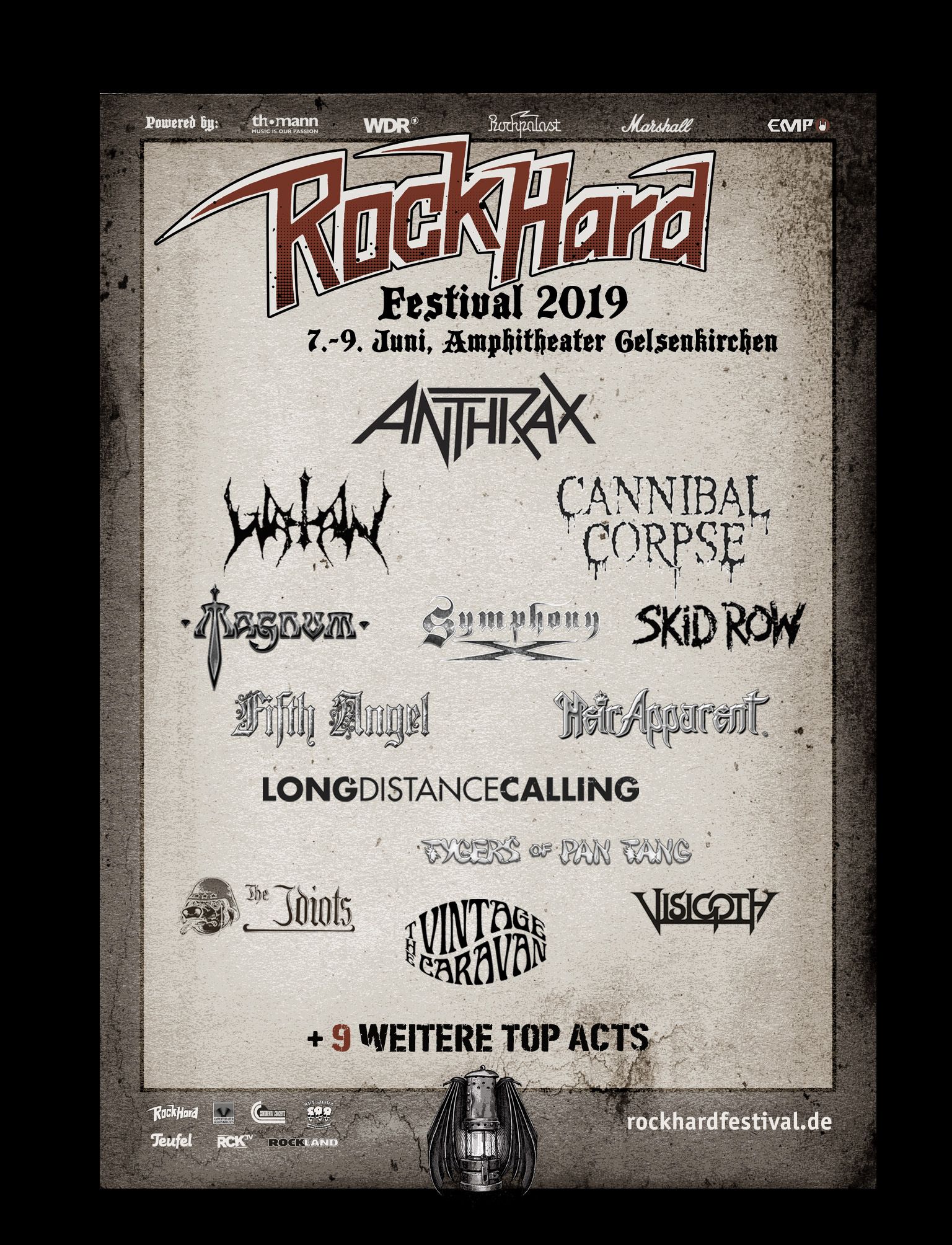 Rock Hard Festival 2019: Anthrax und The Vintage Caravan bestätigt