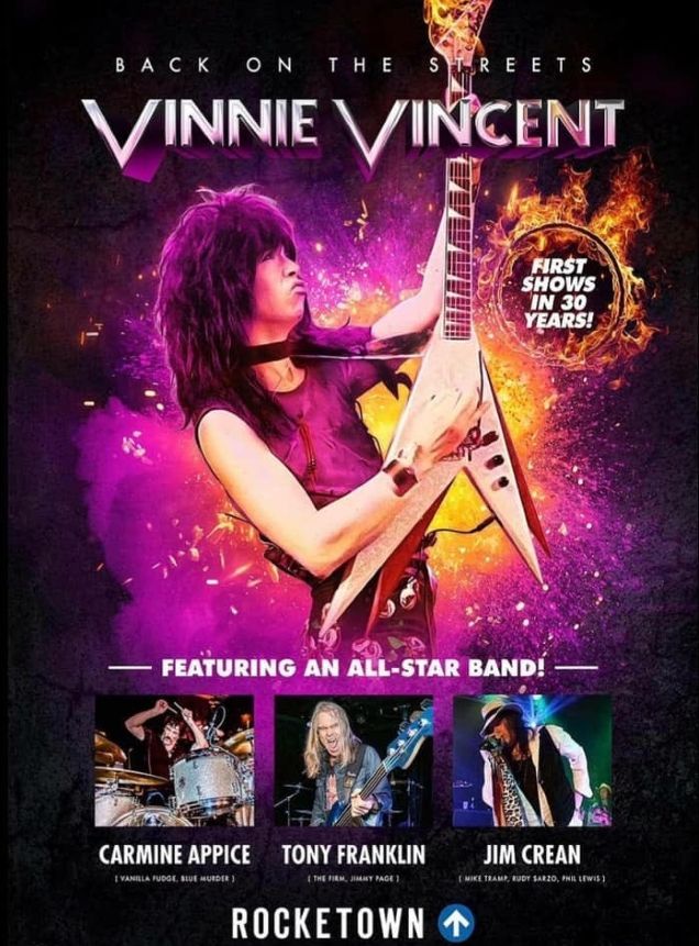 Vinnie Vincent rekrutiert Sänger Jim Crean für Comeback-Konzerte