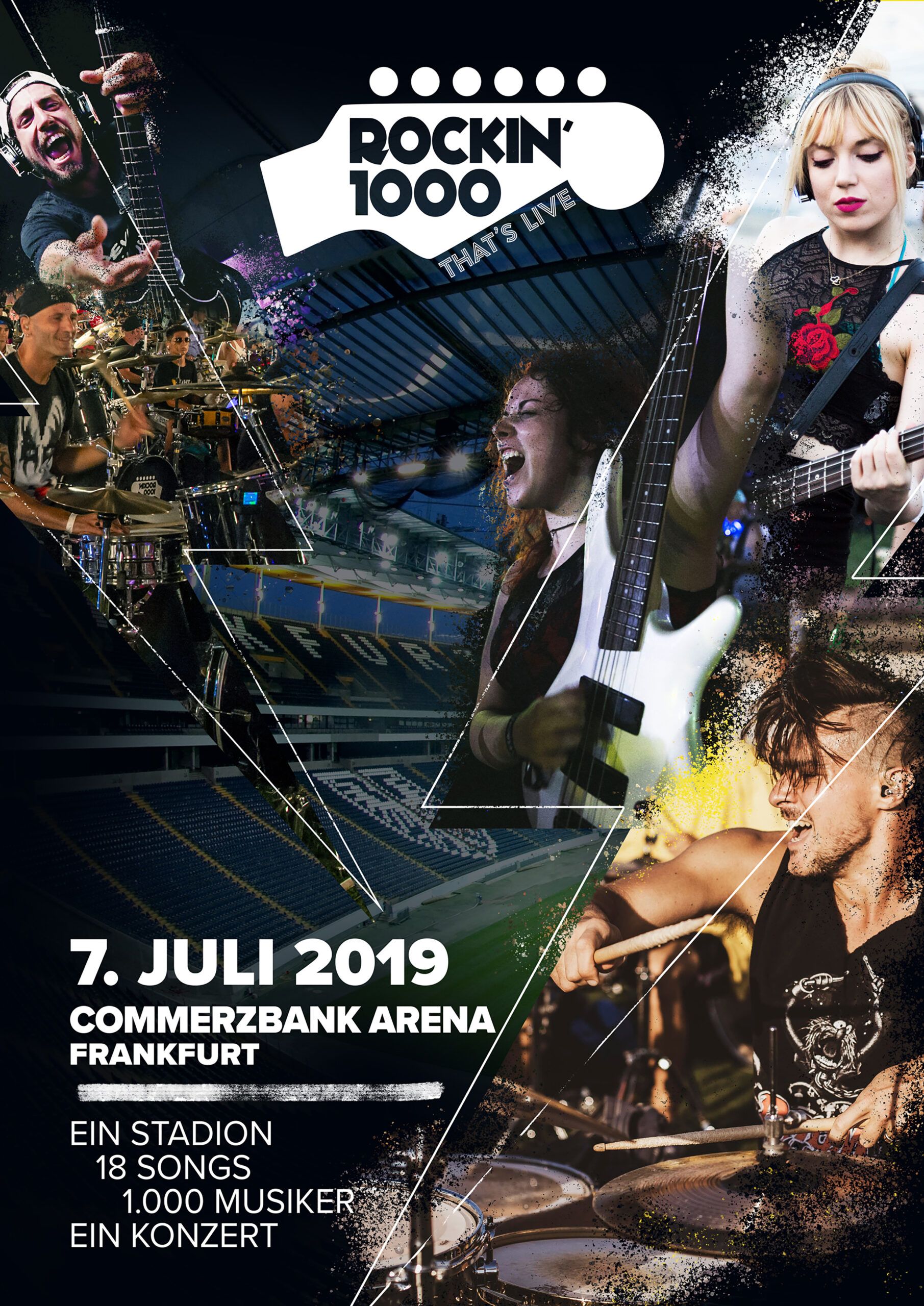 "Rockin' 1000": MusikerInnen für Konzert der weltgrößten Rockband in Frankfurt gesucht