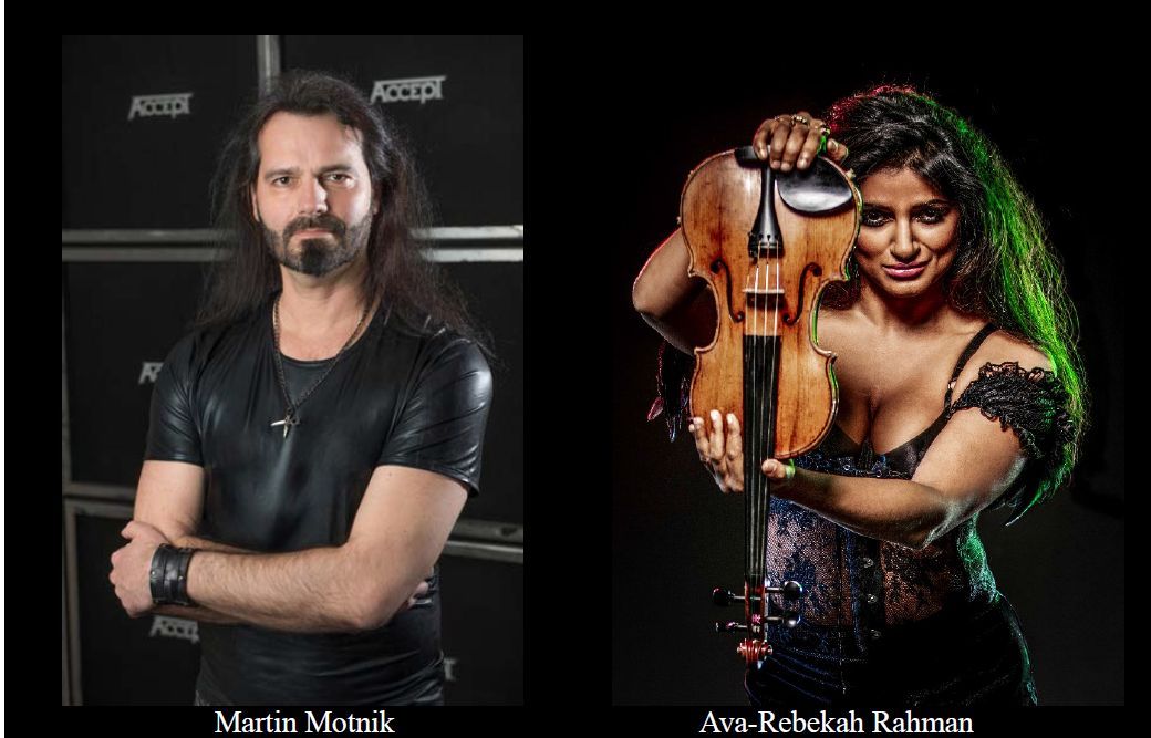 Bassist Martin Motnik und Violinistin Ava-Rebekah Rahman für "Symphonic Terror"-Tour bestätigt