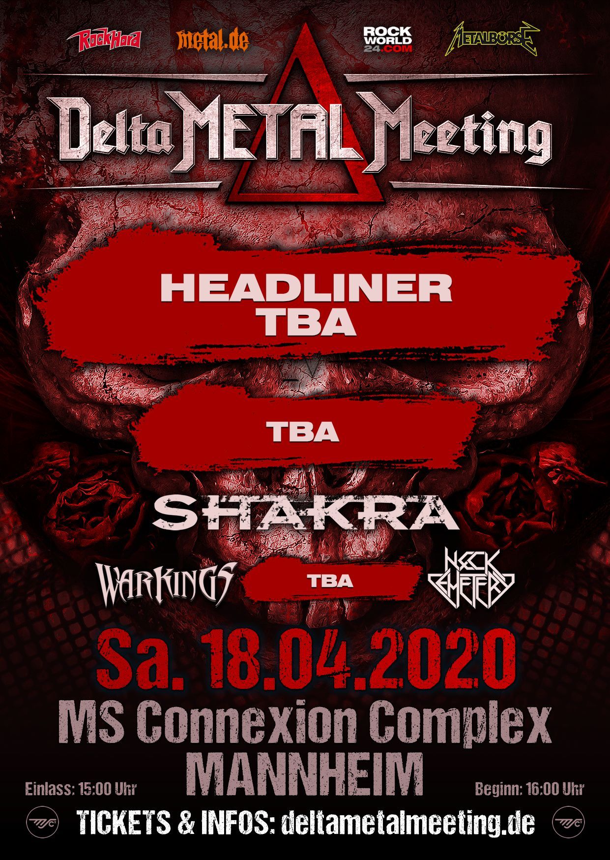 Delta Metal Meeting 2020: Shakra, Warkings & Neck Cemetery bestätigt