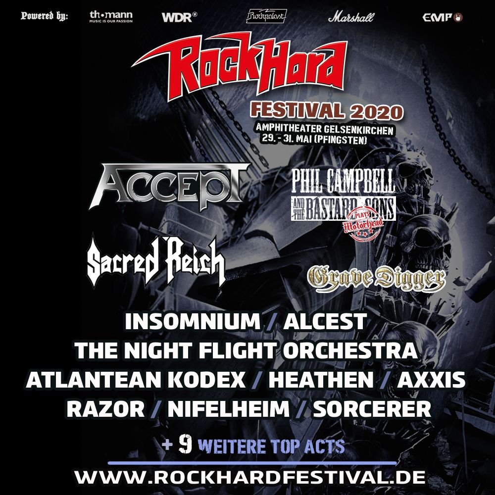 Rock Hard Festival 2020: Insomnium, Axxis und Sorcerer bestätigt