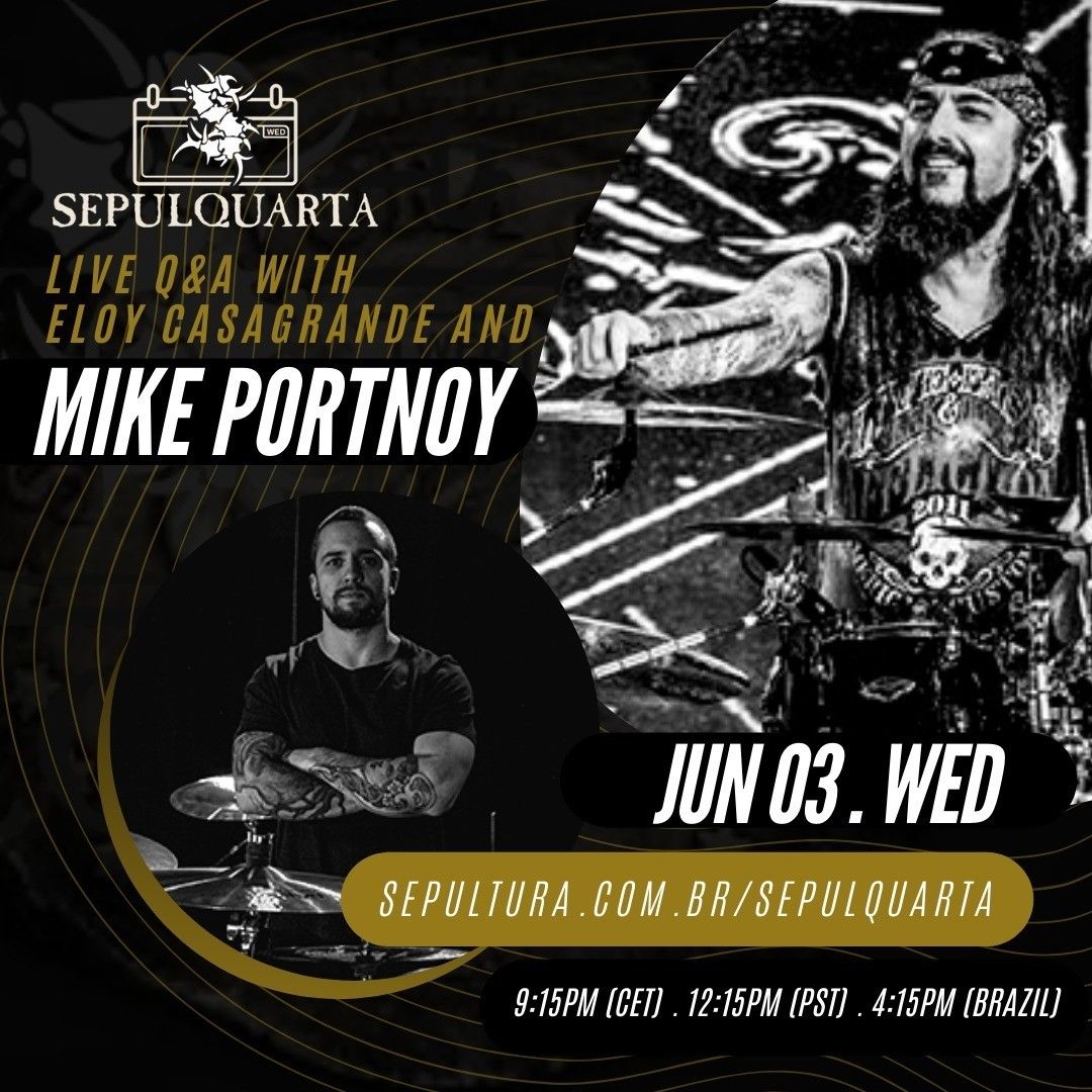 "SepulQuarta"-Livestream feat. Q&A mit Mike Portnoy ab 21:00 Uhr