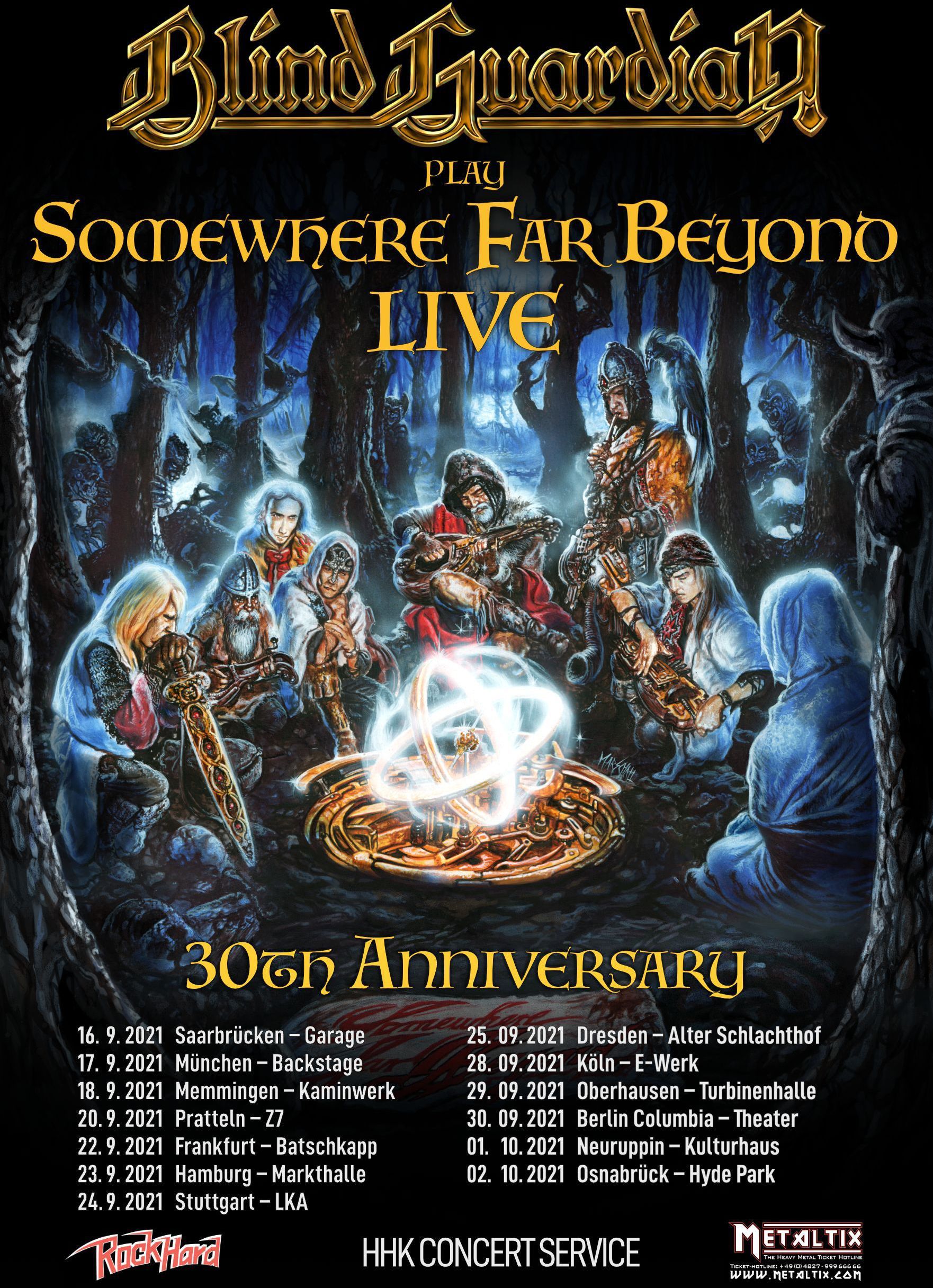 "Somewhere Far Beyond"-Jubiläumstour im Herbst 2021 angekündigt