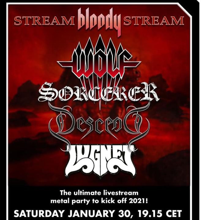 Livestream mit Sorcerer, Descend und Lugnet am 30. Januar