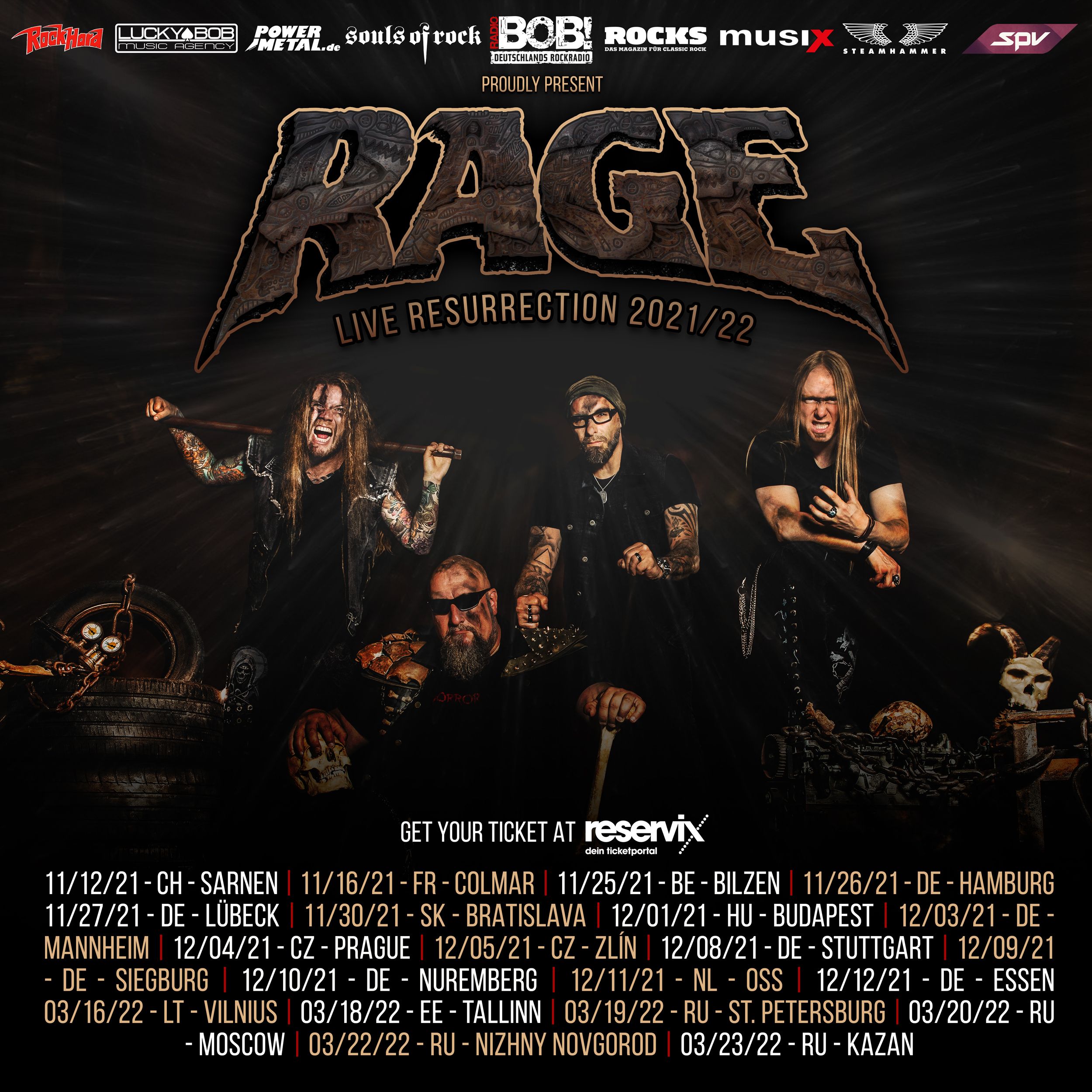 "Wings Of Rage Tour Part II" verschoben, "Live Resurrection"-Tour angekündigt