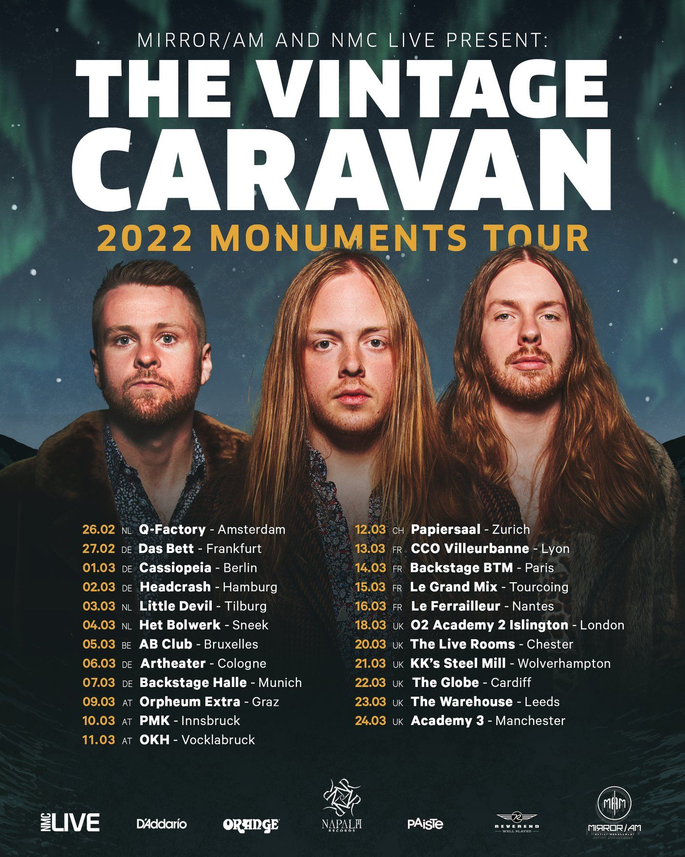 "Monuments"-Tour 2022 angekündigt