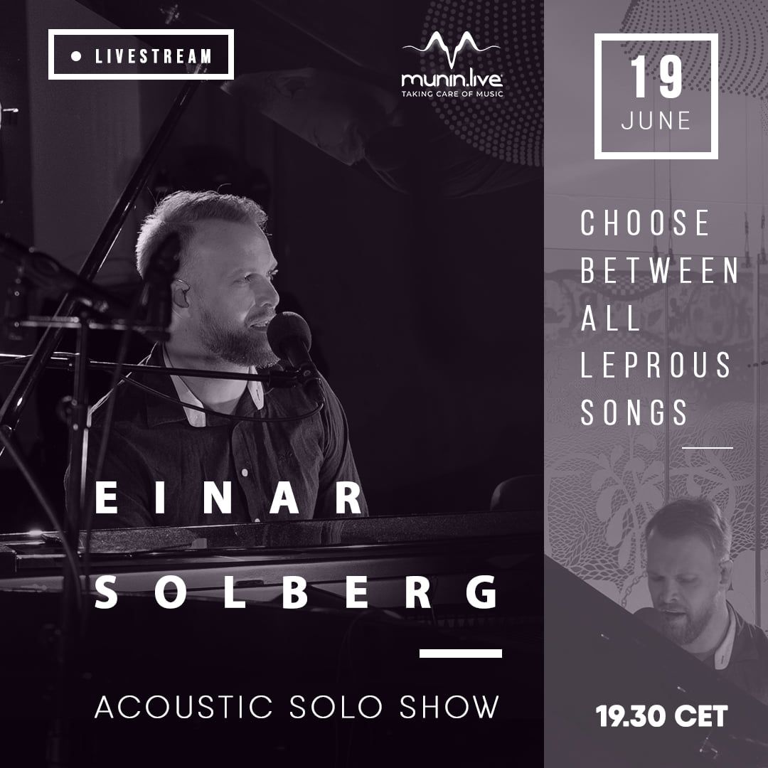 Einar Solberg spielt Solo-Livestream am 19. Juni