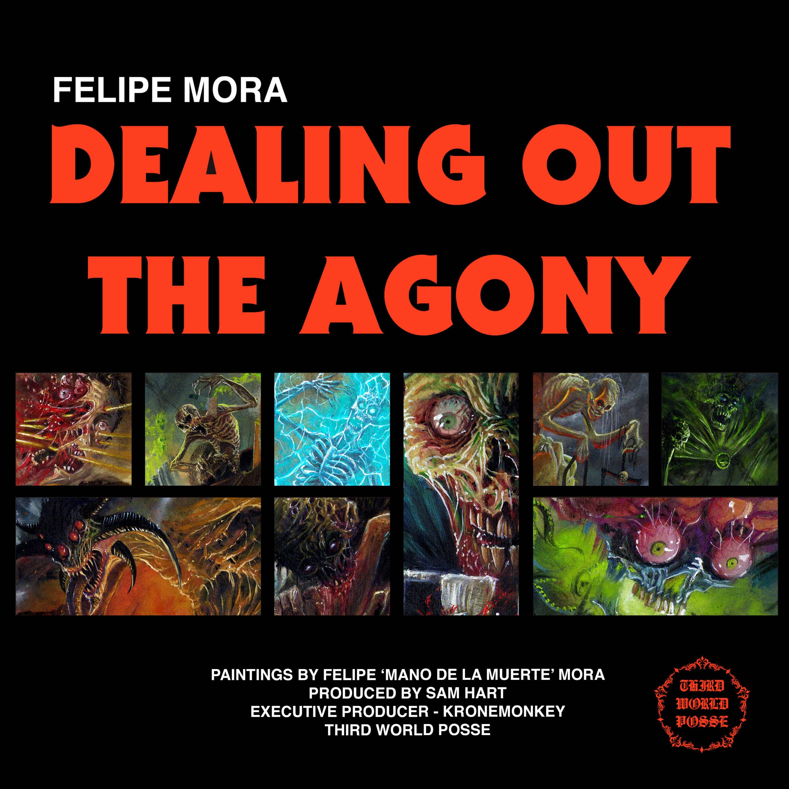 "Dealing Out The Agony"-Kunstdrucke von Felipe Mora stehen für guten Zweck zum Verkauf