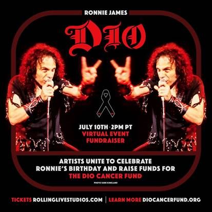 Fundraiser-Event zu Ronnie James Dios Geburtstag am 10. Juli