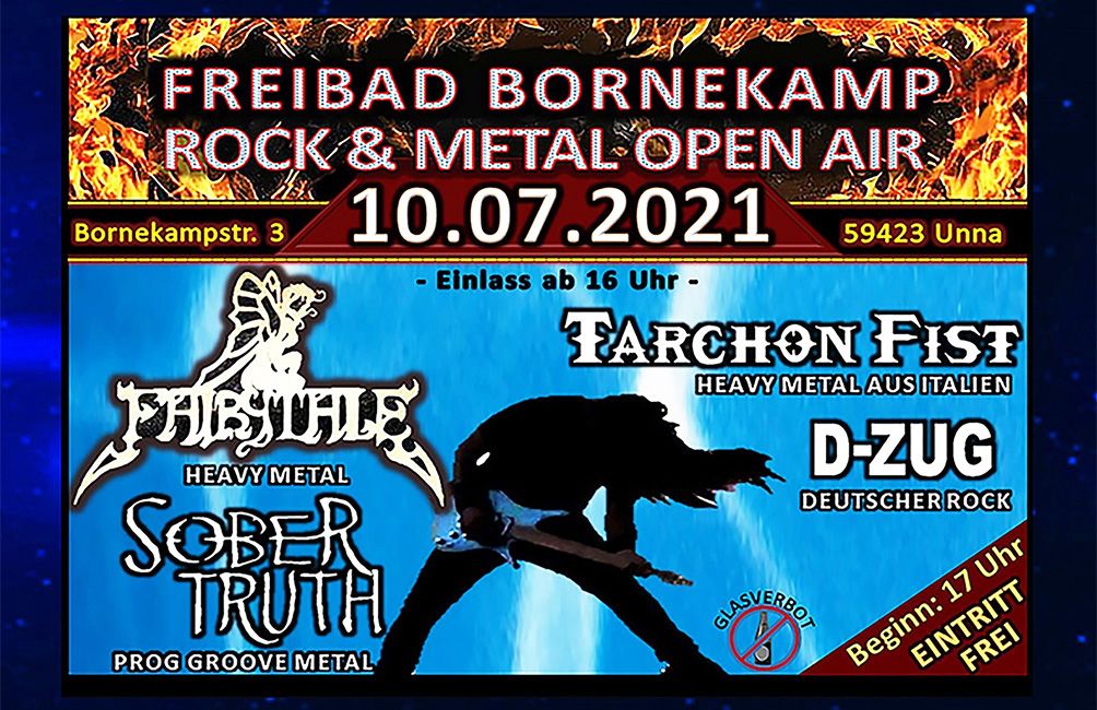 Freibad Bornekamp Rock & Metal Open Air am 10. Juli