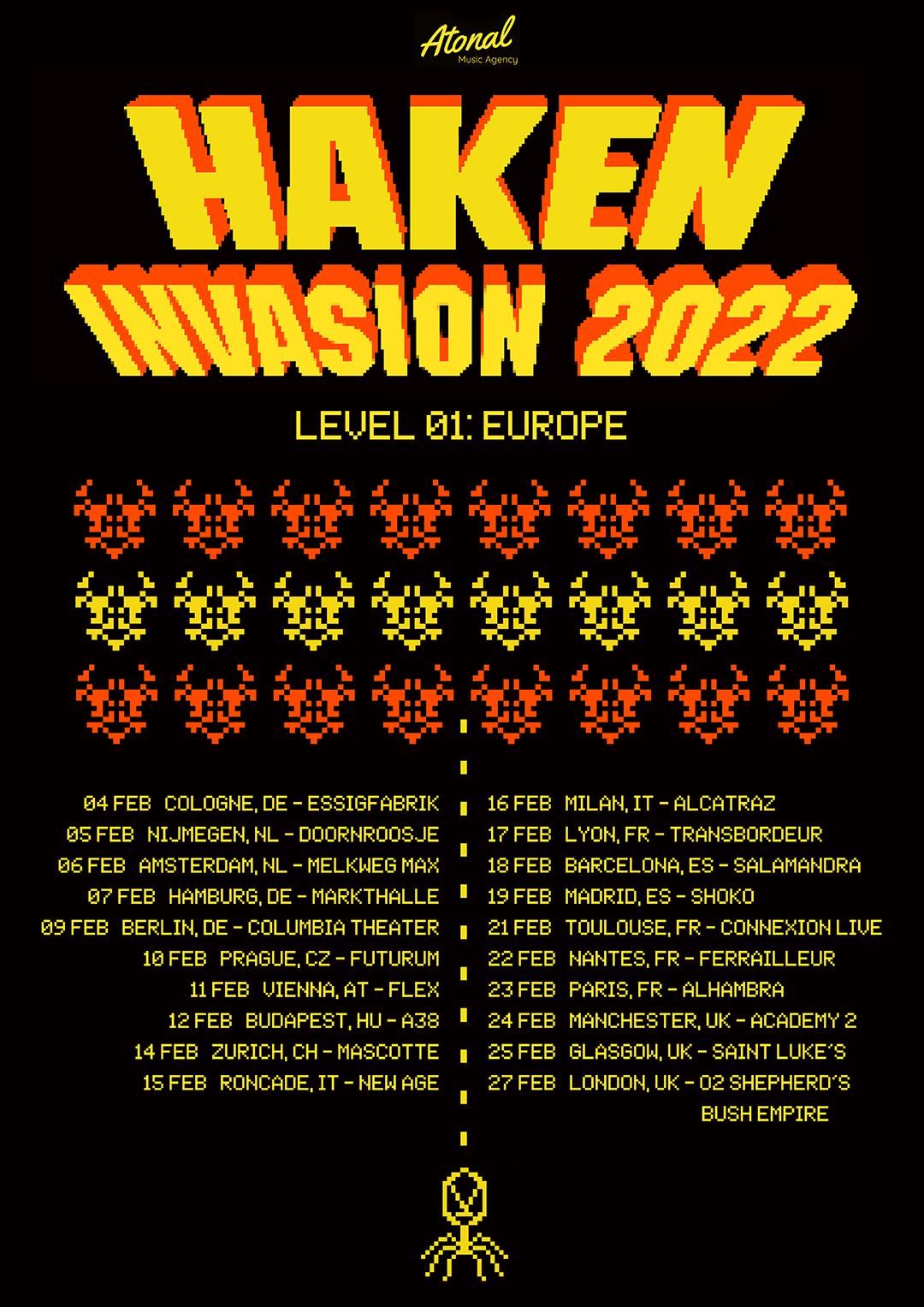 "Invasion 2022"-Europatour angekündigt