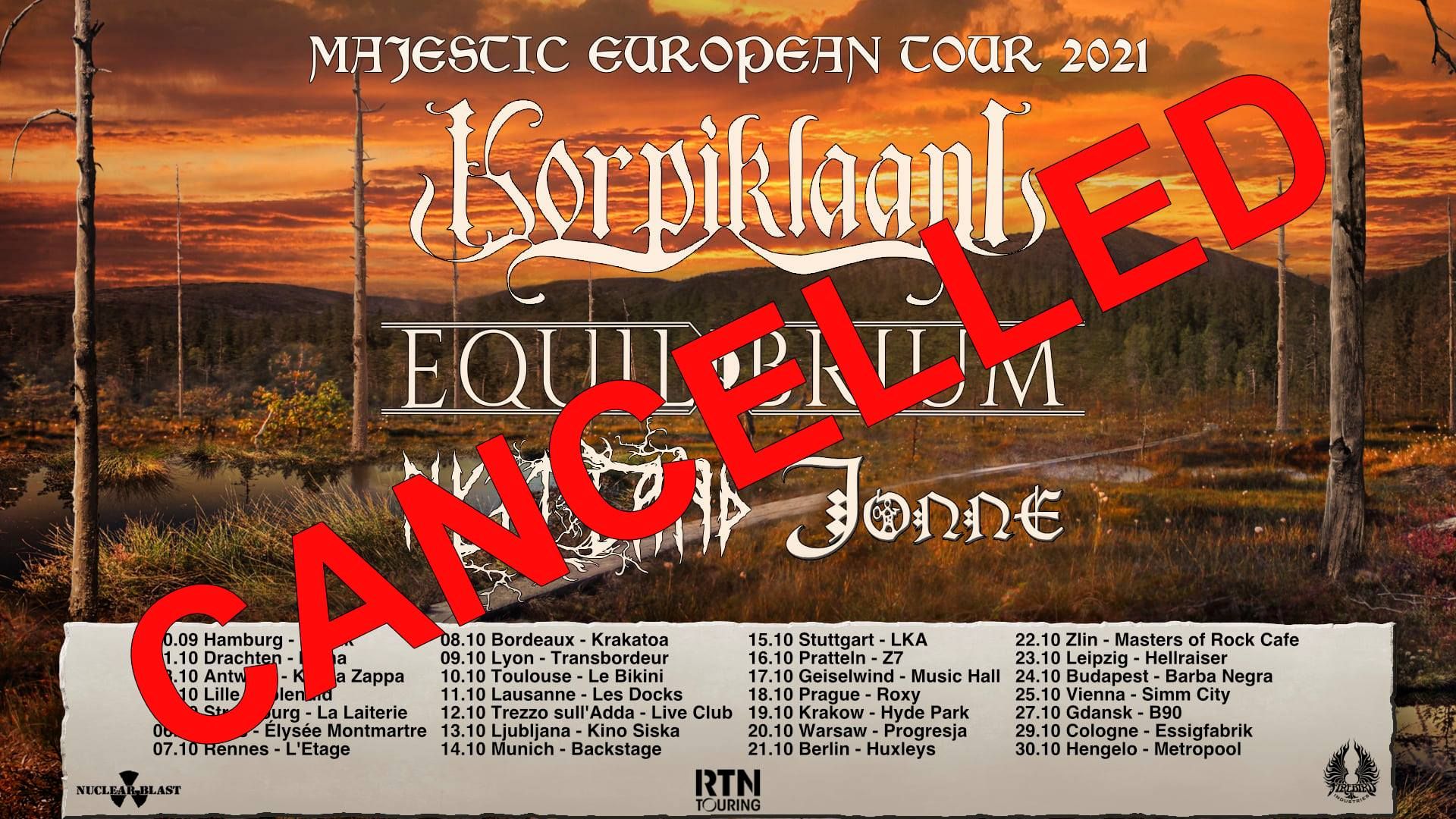 Europatour 2021 abgesagt