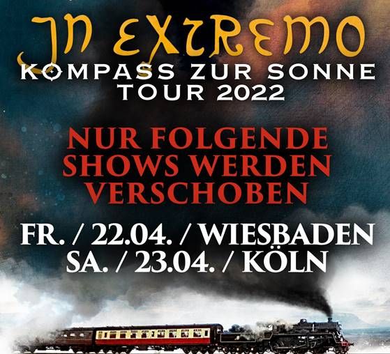 Konzerte in Wiesbaden und Köln verschoben