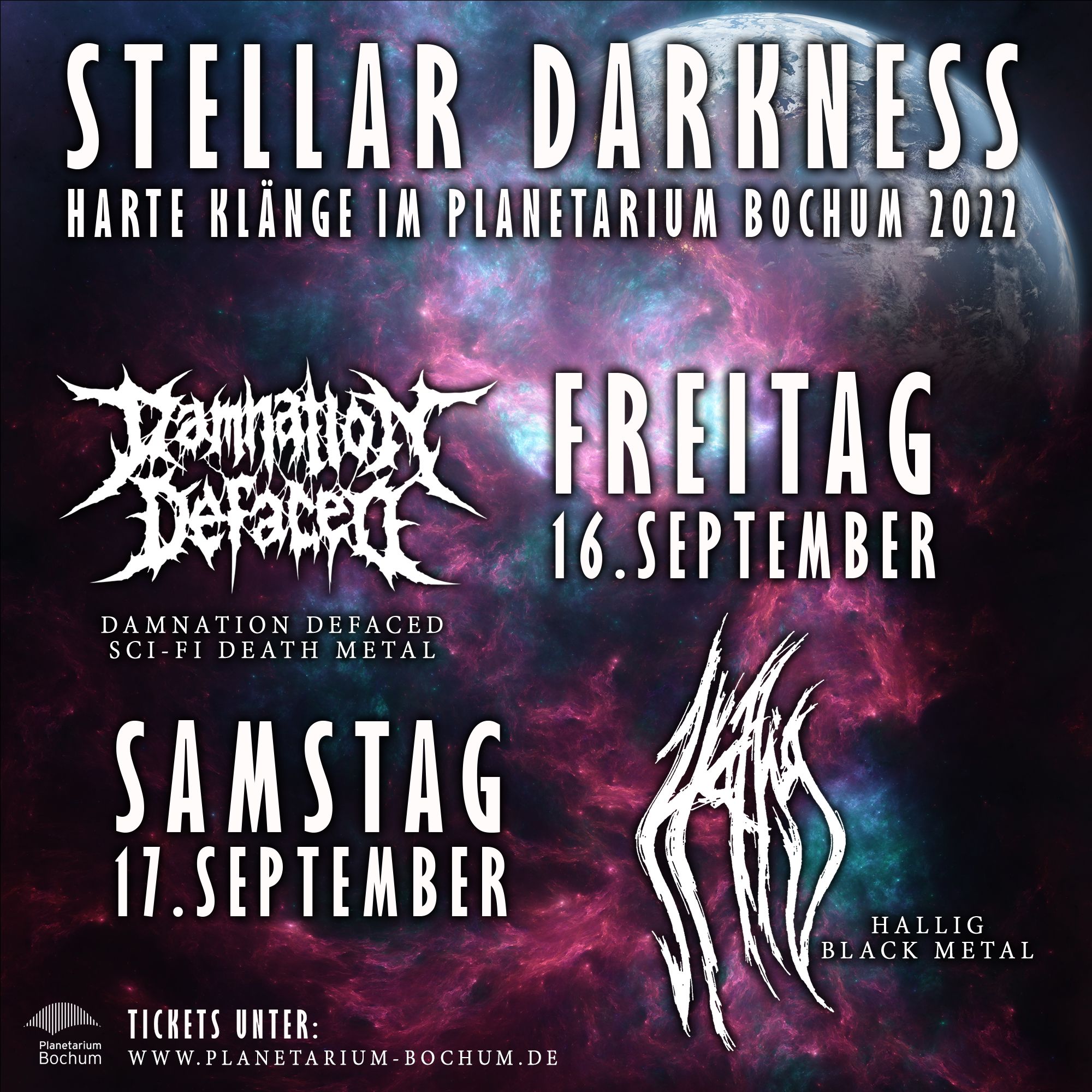 "Stellar Darkness"-Konzert im Planetarium Bochum angekündigt