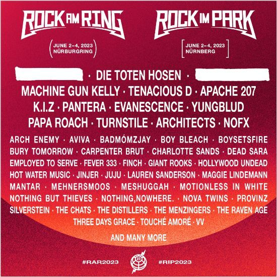 Deutschland-Shows bei Rock am Ring und Rock im Park 2023 bestätigt