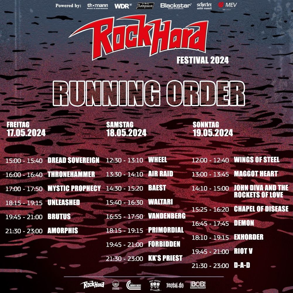RHF 2024 - Running Order