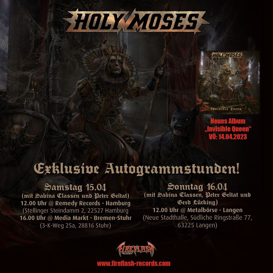 Holy Moses Autogrammstunden - 2023 - Promo