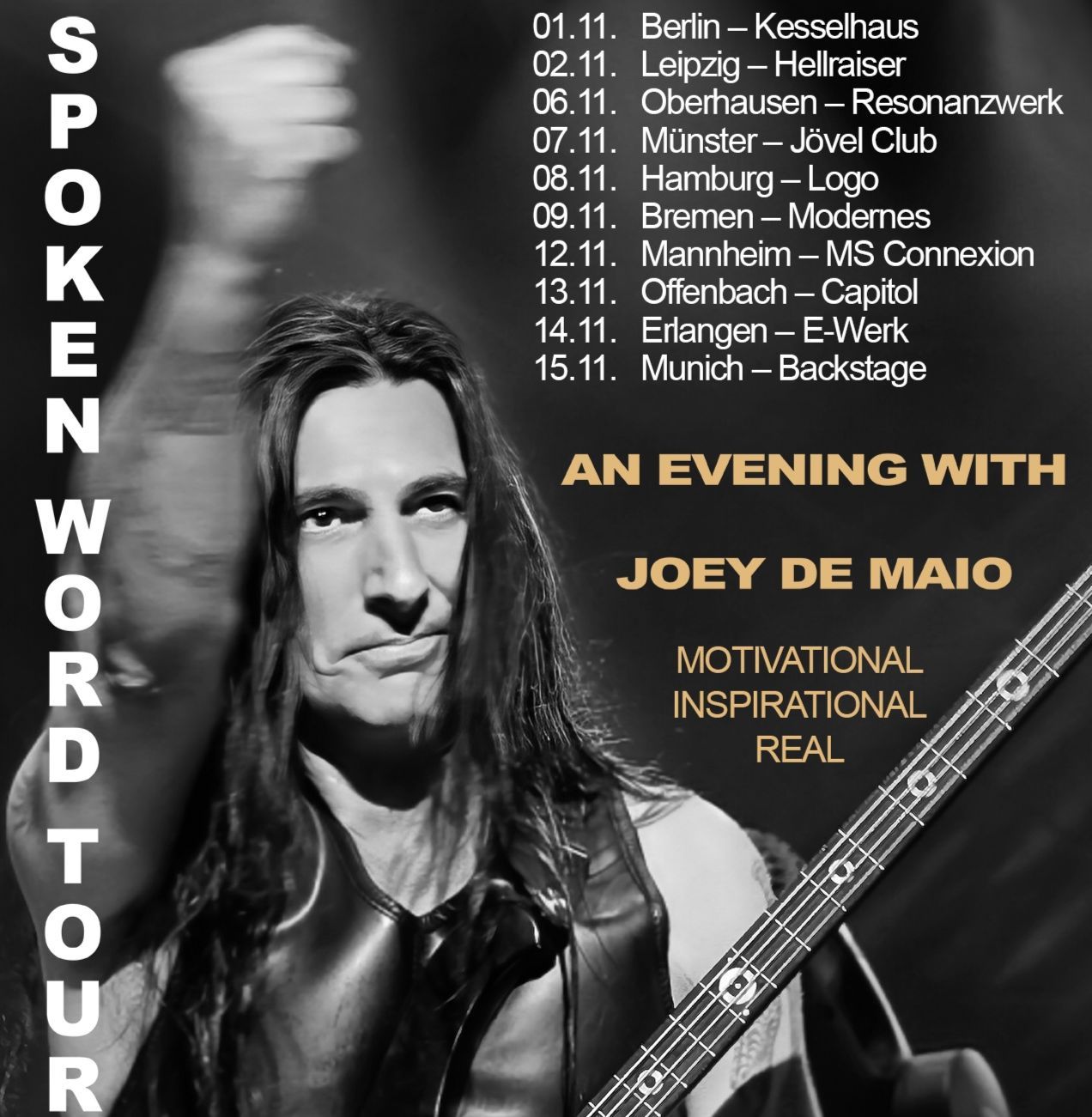 Joey De Maio kündigt "Words Of Power"-Spoken-Word-Tour an