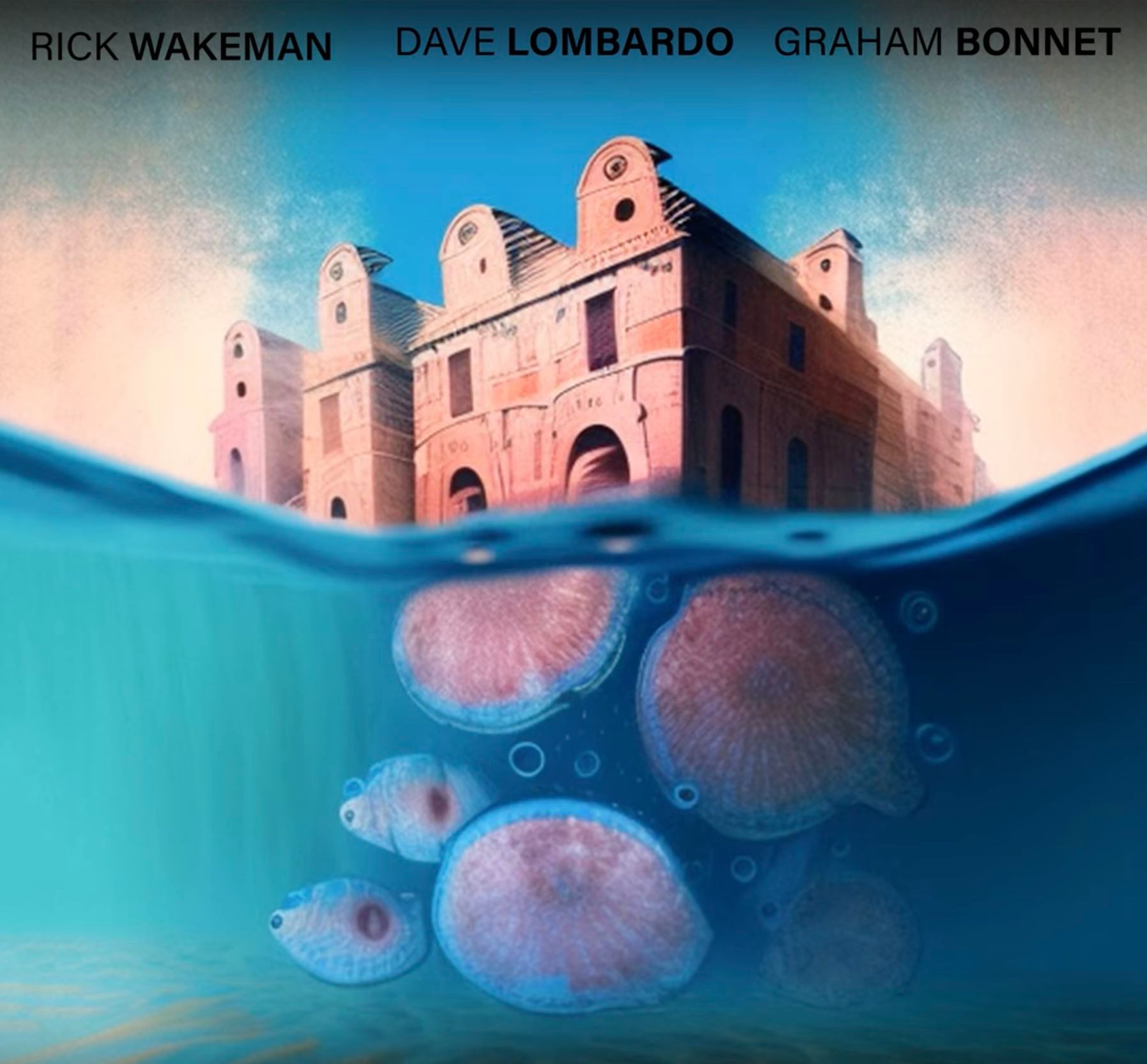 'San Tropez'-Cover mit Chris Poland, Graham Bonnet, Joe Bouchard und Rick Wakeman