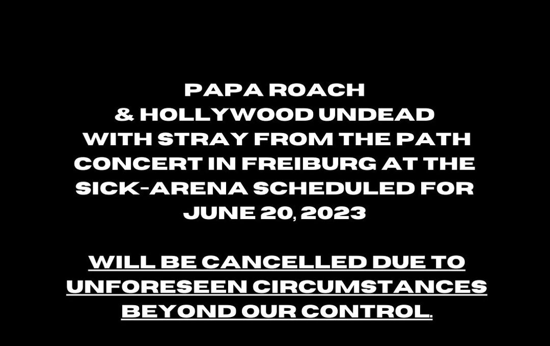 Papa Roach, Hollywood Undead - Juni 2023
