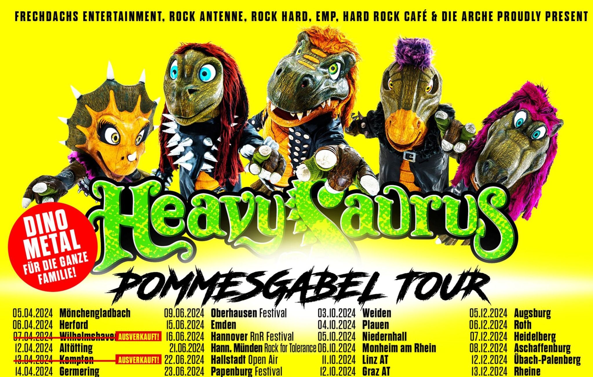 Heavysaurus - Pommmesgabel Tour Update