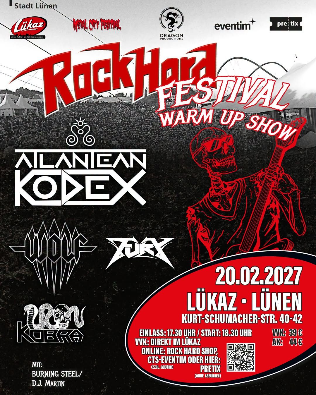 Rock Hard Festival: Warm-up-Show im Lükaz angekündigt