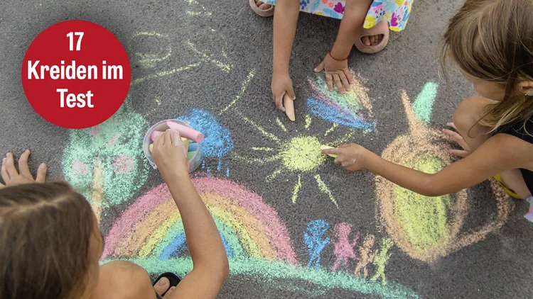 Toi-Toys Straßenmalkreide für Kinder - Malkreide im Eimer - 12 Stück in verschiedenen Farben - Kreide Set